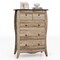 5 Fabric Drawers Closet Storage Organizer Dresser with Wooden Tabletop Perfect for Bedroom or Hallway